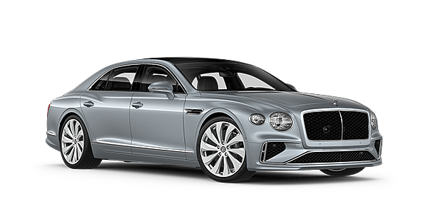 Bentley Bahrain New Bentley Flying Spur sedan front three quarter in Silverlake paint