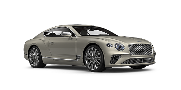 Bentley Bahrain Bentley GT Mulliner coupe in White Sand paint front 34