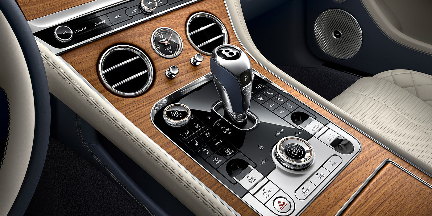 Bentley Bahrain Bentley Continental GTC Azure convertible front interior console detail